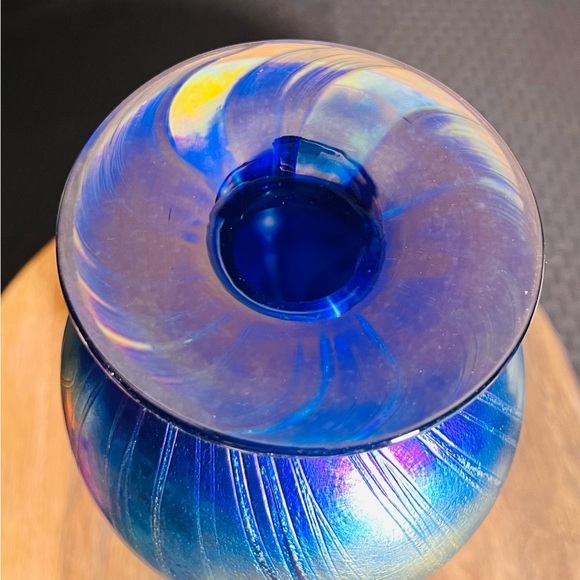 Garry Cohen Blown Glass Favrile Glass Vase - Picture 7 of 9